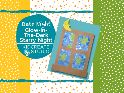 Kidcreate Studio - Broomfield. Date Night- Glow-in-the-Dark Starry Night (3-9 Years)